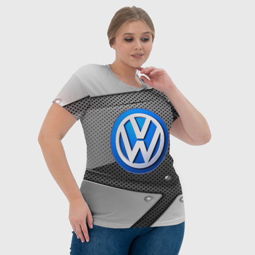 Женская футболка 3D Volkswagen metalic 2018, цвет 3D печать - фото 6