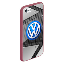 Чехол для iPhone 5/5S матовый Volkswagen metalic 2018 - фото 2