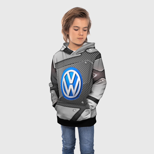 Детская толстовка 3D Volkswagen metalic 2018, цвет черный - фото 3