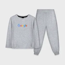 Детская пижама с лонгсливом хлопок Google