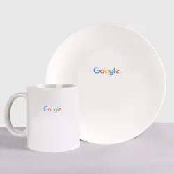 Набор: тарелка + кружка Google