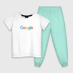 Детская пижама с белой футболкой Google