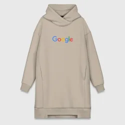 Платье-худи хлопок Google