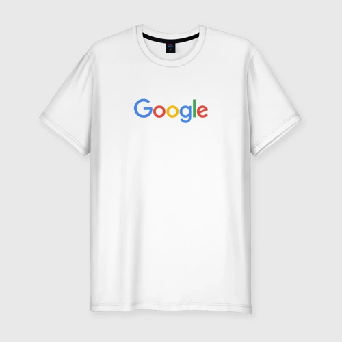 Мужская футболка хлопок Slim Google