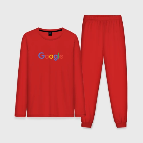 Мужская пижама с лонгсливом хлопок Google