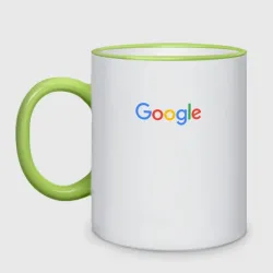 Кружка двухцветная Google