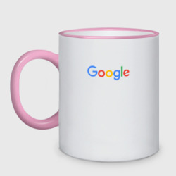 Кружка двухцветная Google