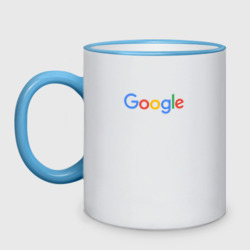 Кружка двухцветная Google