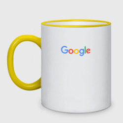 Кружка двухцветная Google