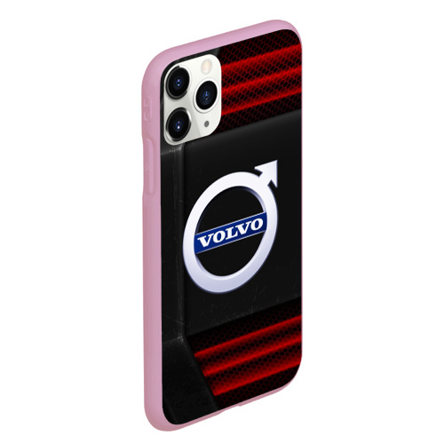 Чехол для iPhone 11 Pro Max матовый Volvo Auto sport, цвет розовый - фото 3