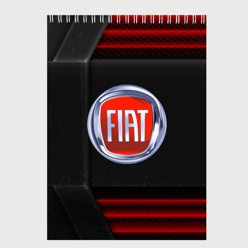 Скетчбук Fiat Auto sport, цвет белый