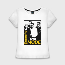 Женская футболка хлопок Slim Группа Depeche Mode