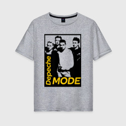 Женская футболка хлопок Oversize Группа Depeche Mode