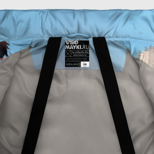 Зимняя куртка для мальчиков 3D Воин Гинтоки, цвет светло-серый - фото 7