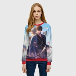 Женский свитшот 3D Воин Гинтоки - фото 2