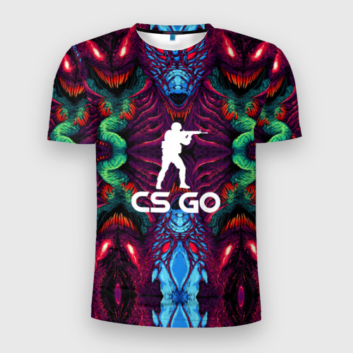 Мужская футболка 3D Slim CS GO hyper beast collection, цвет 3D печать