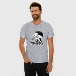Мужская футболка хлопок Slim Барбер Barber black - фото 2
