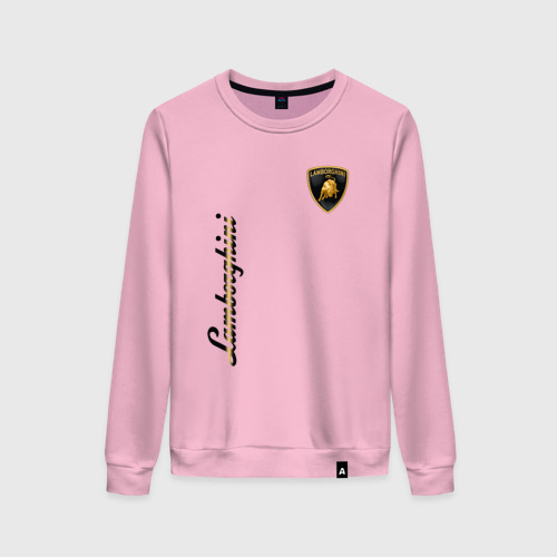 Женский свитшот хлопок Lamborghini, цвет светло-розовый