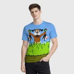 Мужская футболка 3D Duck Hunt - фото 2