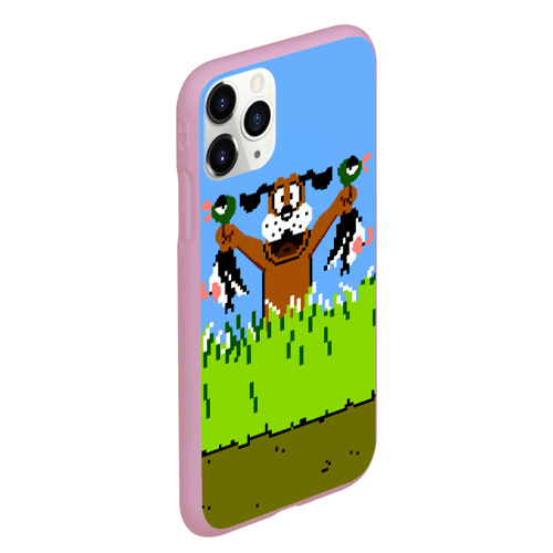 Чехол для iPhone 11 Pro Max матовый Duck Hunt, цвет розовый - фото 3