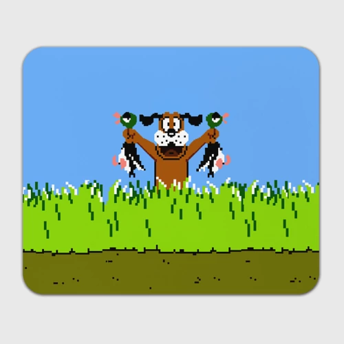 Прямоугольный коврик для мышки Duck Hunt