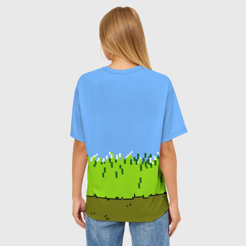 Женская футболка oversize 3D Duck Hunt, цвет 3D печать - фото 4