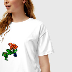 Женская футболка хлопок Oversize Battletoads - фото 2