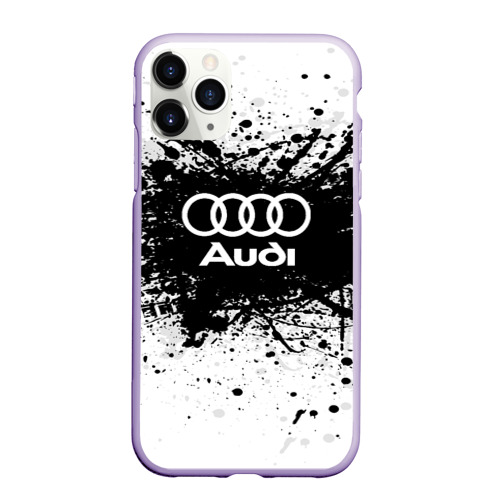 Чехол для iPhone 11 Pro матовый Audi, цвет светло-сиреневый