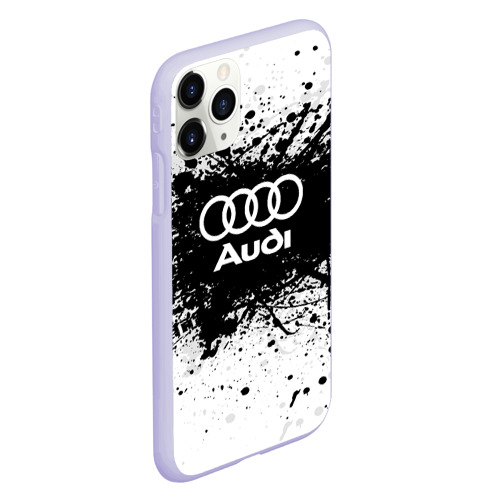 Чехол для iPhone 11 Pro матовый Audi, цвет светло-сиреневый - фото 3
