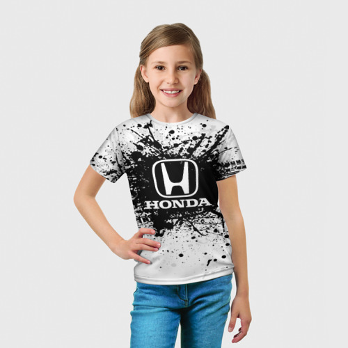 Детская футболка 3D Honda, цвет 3D печать - фото 5