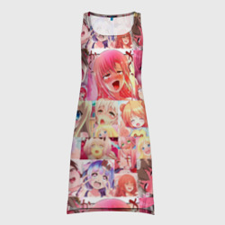 Платье-майка 3D Ahegao Color anime girls
