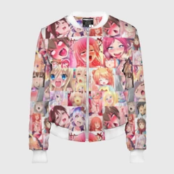 Женский бомбер 3D Ahegao Color anime girls