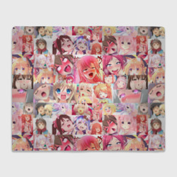 Плед 3D Ahegao Color anime girls