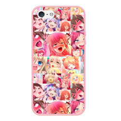 Чехол для iPhone 5/5S матовый Ahegao Color