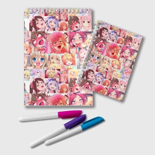 Блокнот Ahegao Color anime girls