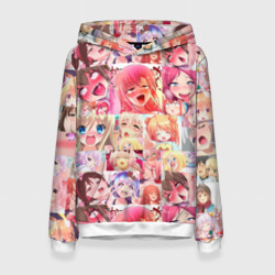 Женская толстовка 3D Ahegao Color anime girls