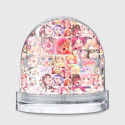 Игрушка Снежный шар Ahegao Color anime girls