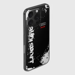 Чехол для iPhone 16 Pro Max силиконовый с защитой камеры Audi sport - фото 2