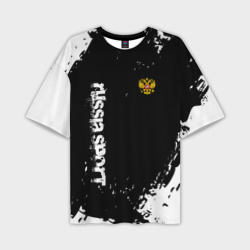 Мужская футболка oversize 3D Russia sport