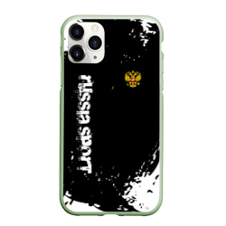 Чехол для iPhone 11 Pro матовый Russia sport