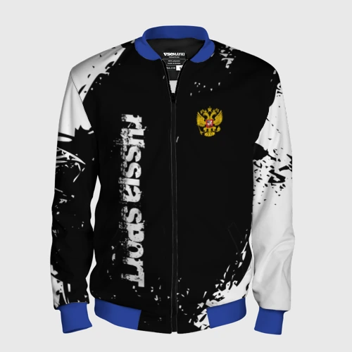 Мужской бомбер 3D Russia sport