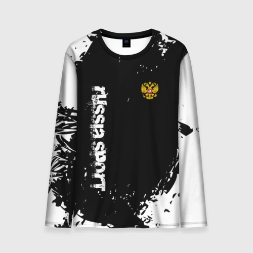 Мужской лонгслив 3D Russia sport