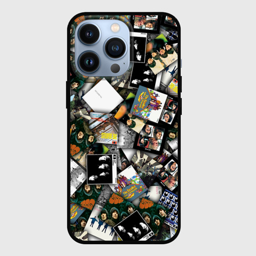 Чехол для iPhone 13 Pro The Beatles. Дискография, цвет черный
