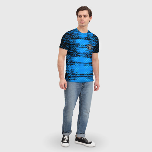 Мужская футболка 3D Manchester sport uniform, цвет 3D печать - фото 5