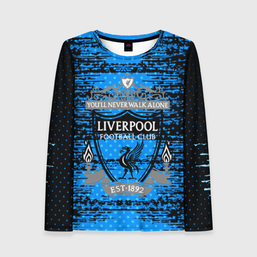 Женский лонгслив 3D Liverpool sport uniform, цвет 3D печать