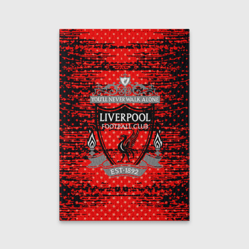 Обложка для паспорта матовая кожа Liverpool sport uniform, цвет бирюзовый