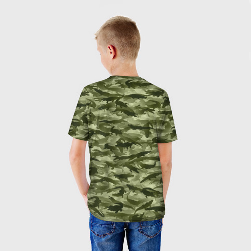 Детская футболка 3D Камуфляж с крокодилами	 - фото 4