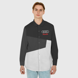 Мужская рубашка oversize 3D Audi sport Ауди - фото 2