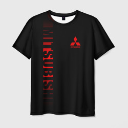 Мужская футболка 3D Mitsubishi sport
