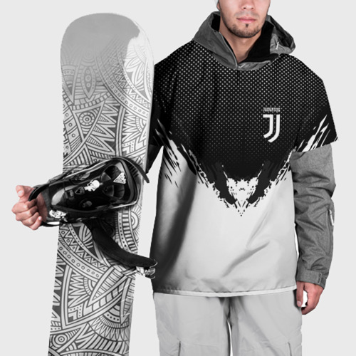 Накидка на куртку 3D Juventus black 2018, цвет 3D печать